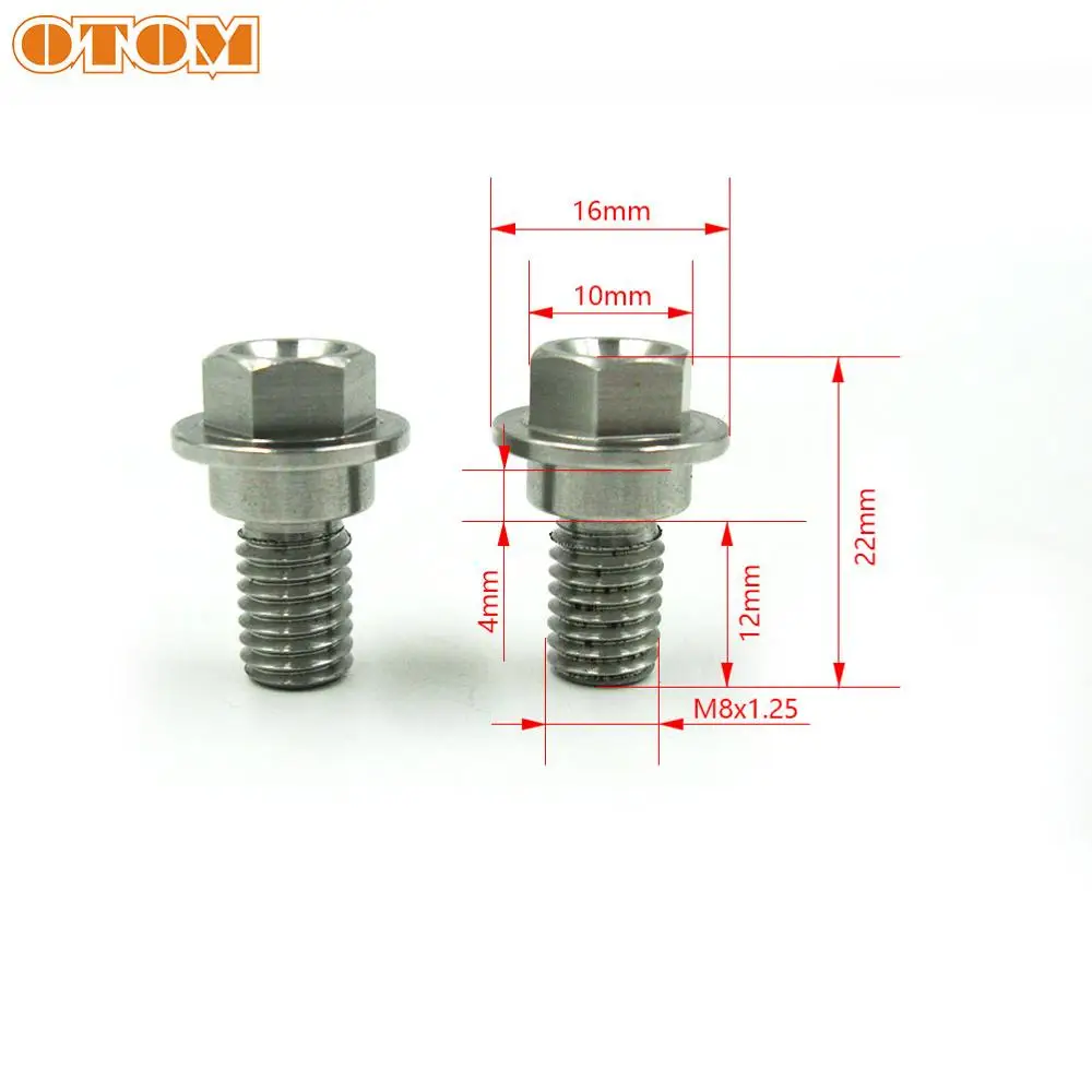 OTOM Motorcycle Scooter ATV Dirt Bike Seat Cushion Side Bolt CNC Stainless Steel Nut Screws Motorbikes Accessories For KAWASAKI