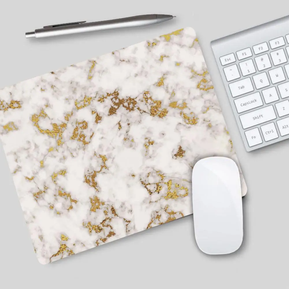 Mouse Pad  Soft   Mouse Cushion Marble Stripe Block Computer Mouse Mat