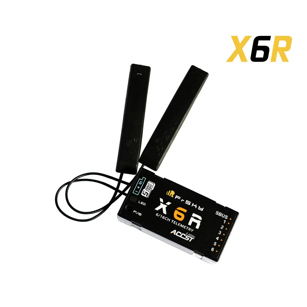 FrSky X6R Receiver 2.4G 16CH SBUS RC PCB Antenna Smart Port Data Return for Open TX Taranis X9D Jumper T16 T18 TX16S TX18S