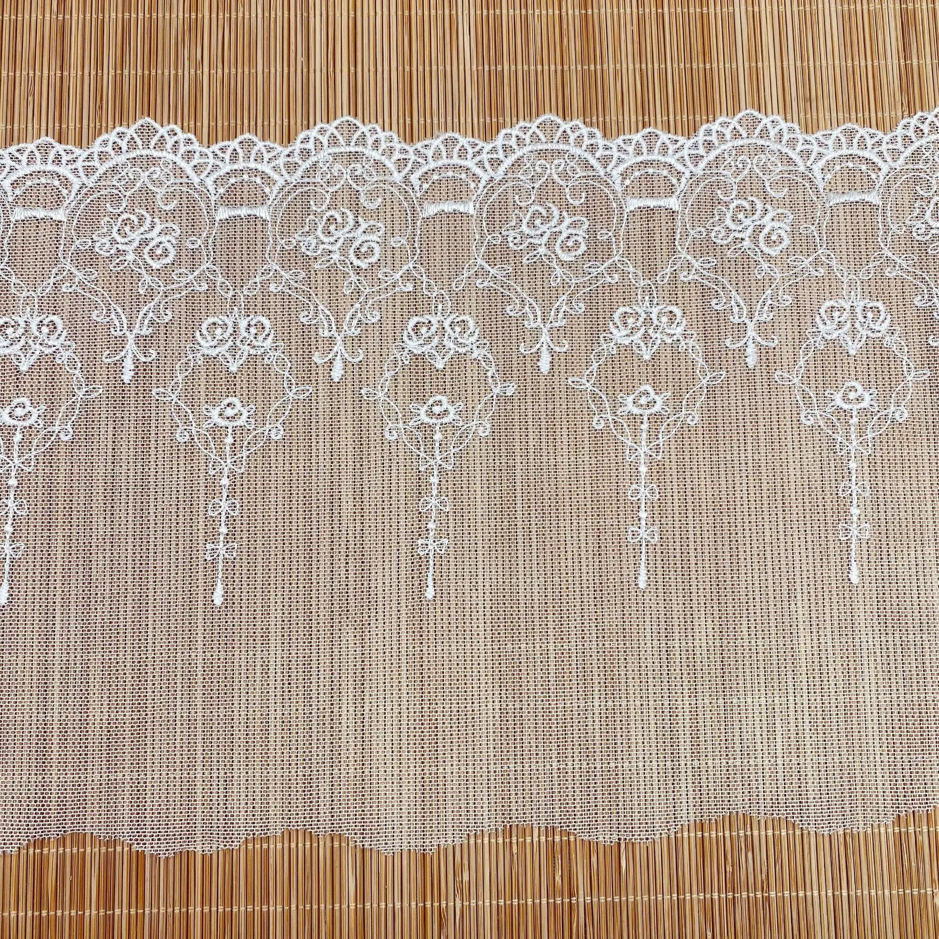 16.2CM Width Mesh Embroidery Gold Thread Rose Lace Fabrics DIY Wedding Gorgeous Dress Lolita Clothing Garment Accessories