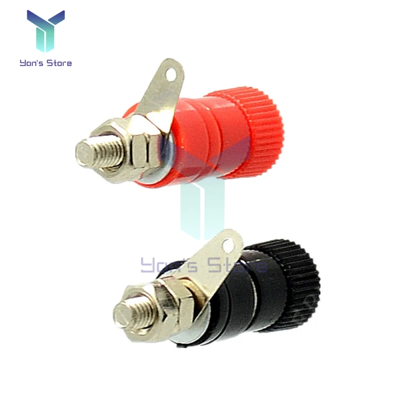2 Chiếc 1 Đôi JS-910B 4Mm Ổ Cắm Nữ Ràng Buộc Chuối Cắm Bài Thiết Bị Đầu Cuối Cho Loa Âm Thanh Nhỏ Hơn 5A Và 1KV