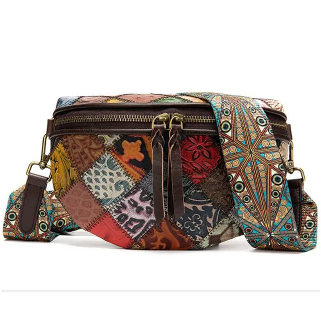 Nowa moda Bohemia saszetka na talię dla kobiet prawdziwej skóry saszetki biodrowe kobiece torby typu crossbody ze skóry wołowej damska saszetka na ramię typu Fanny