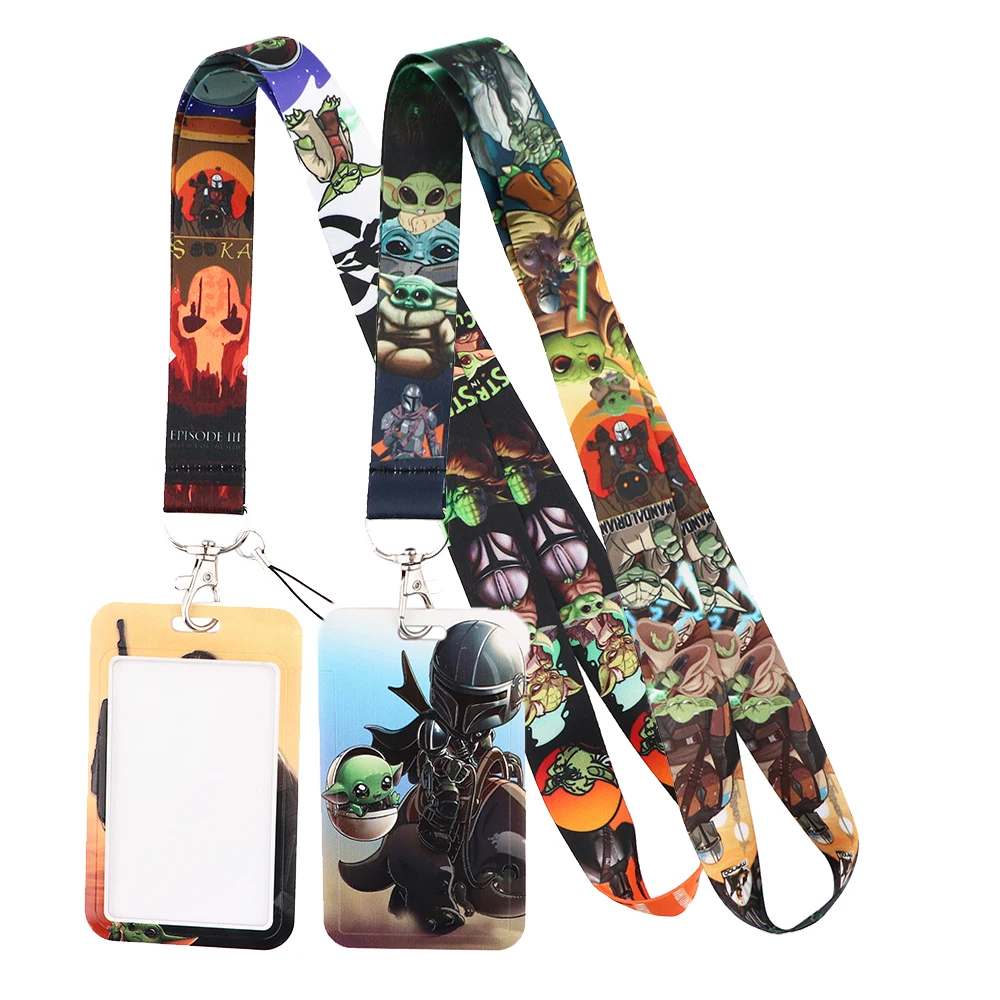 YL229 Movie Alien Lanyard Credit ID Badge Holder Key Rings Bag Student woman Travel Bank Bus Business Card Cover Keychain Gifts