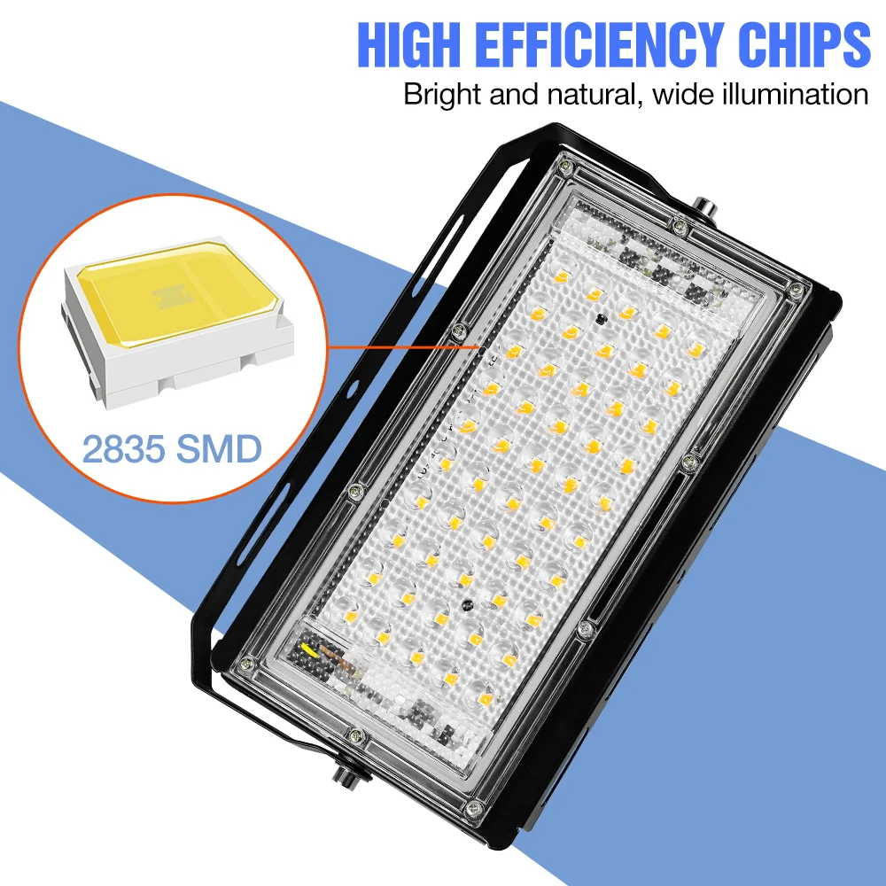 50w led ao ar livre spotlight 220v flood lâmpada led pátio iluminação de parede luz ip65 à prova dip65 água lâmpada de rua led projetor