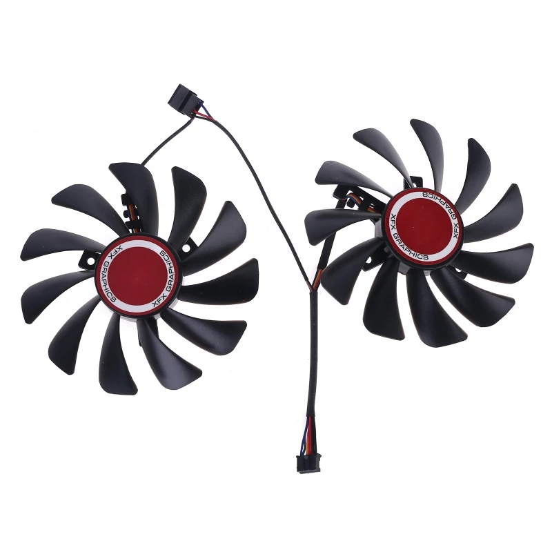 2pcs/lot 95mm FDC10U12S9-C CF1010U12S Cooler Fan Replace for XFX Radeon RX580 RX590 Graphics Card Cooling Fan