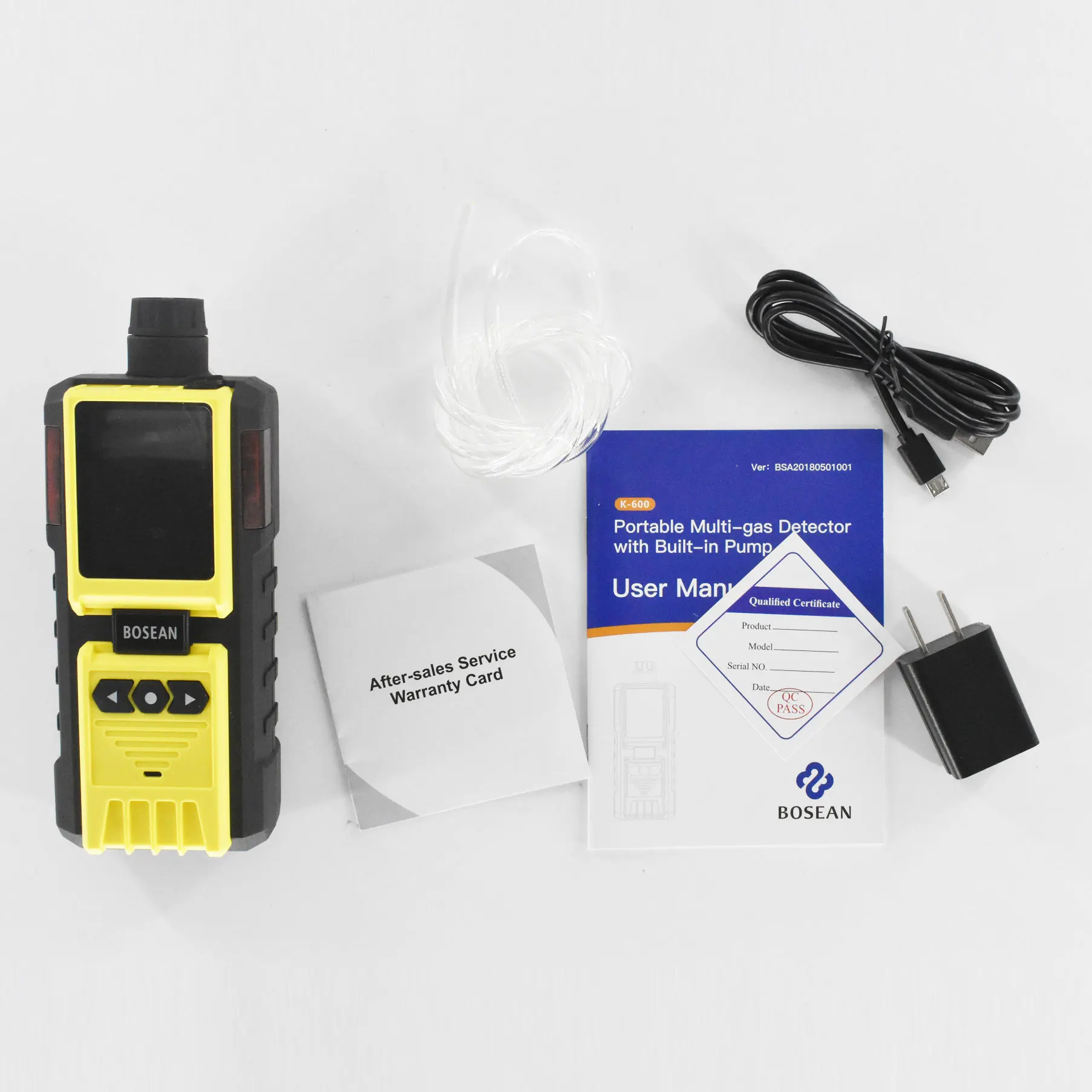 K-600 multifunction 5 in 1 Pumping CO CH4 H2S O2 CO2 Gas Detector portable gas analyzer