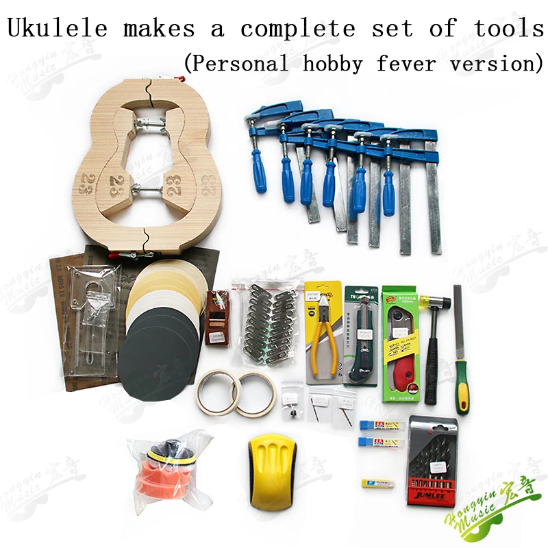 Ukulele UKLL small guitar handmade DIY complete kit Ukulele guitar making kit complete