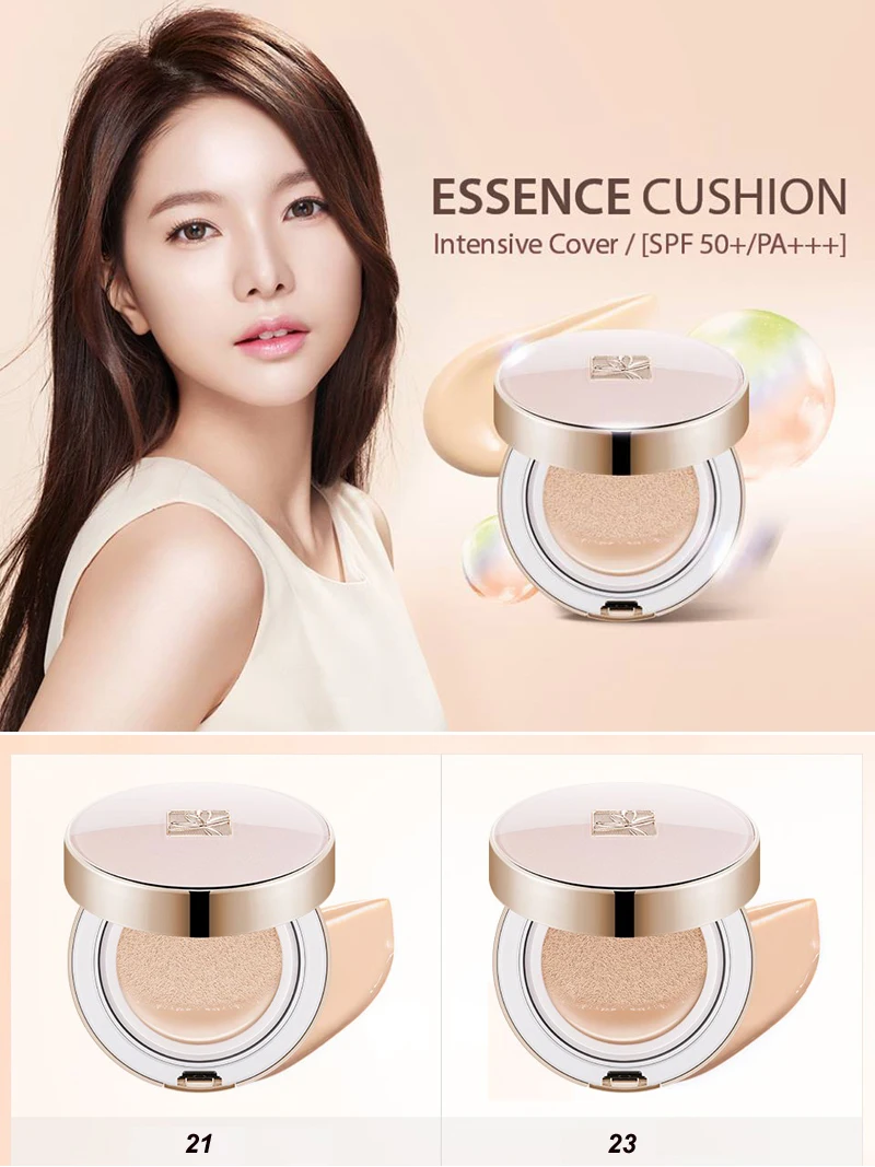 MISSHA Signature Essence Cushion Special SET 14g+( Refill14g*2) SPF50+/PA+++ Korean Air CC Cream Waterproof Brighten Foundation