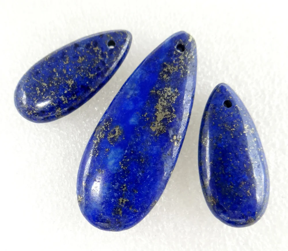 Natural Stone lapis lazuli Marine sediment jasper Water Drop Making Marine sedimentary Pendant for diy Jewelry making necklace