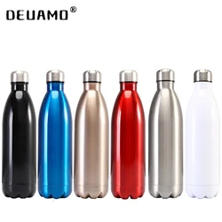 350/500/750/1000ml Custom Thermos Bottle Vacuum Flasks Stainless Steel Water Bottle for drinkingPortable Sports Gift Cups