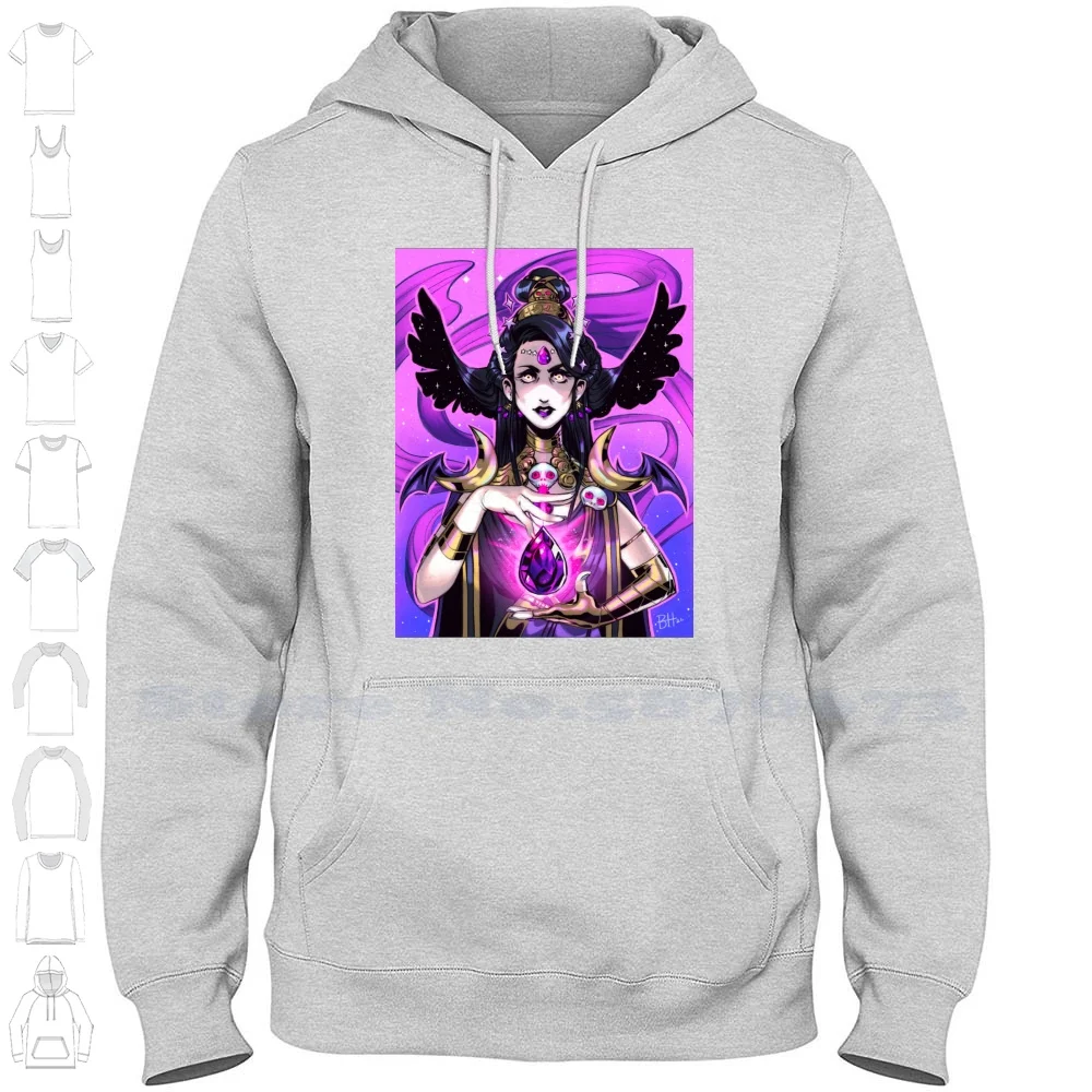 Night Incarnate Streetwear Sport Hoodie Sweatshirt Hades Goddess Gaming Witch Mythology Magic Zagreus Night Moon Skulls