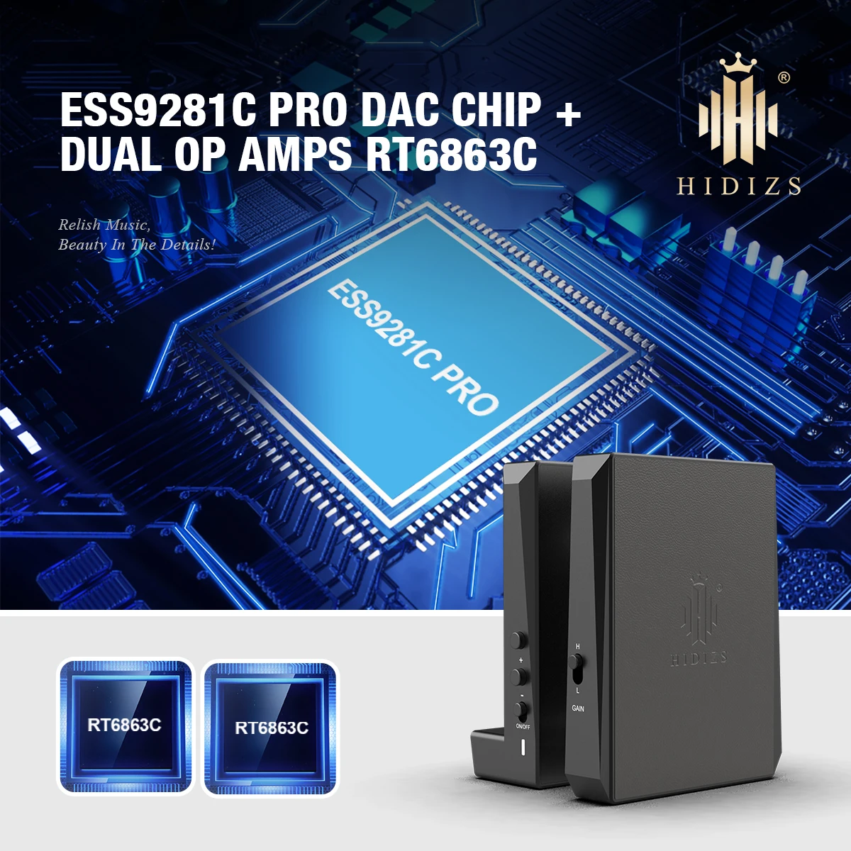 To DH80 DH80S ESS9281C PRO Chip Portable Balanced DAC AMP Headphone Amplifier Support MQA DSD128 3.5+4.4mm Output