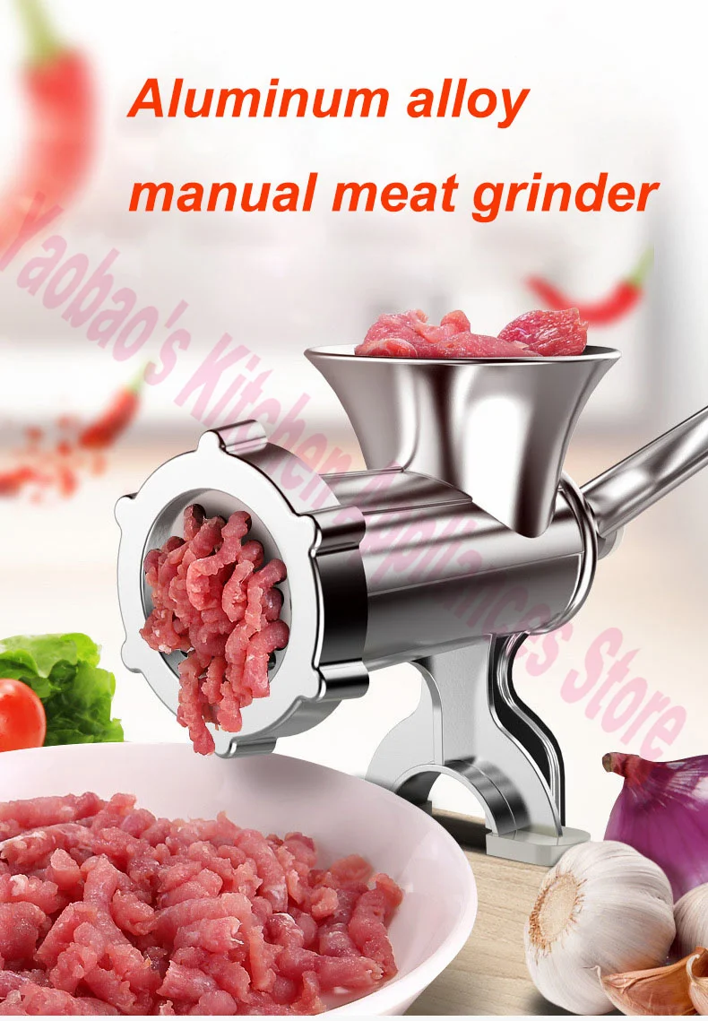 Household Multifunctional Manual Meat Grinder  Hand-crank Homemade Sausage Machine Meat Chopper And Vegetable Cutter