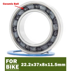 MR22237-2RS Bearing 22.2*37*8*11.5mm ( 1 PC) MR 22237 RS Bicycle Bottom Bracket Repair Parts 22.2 37 8 11.5 Ceramic Ball Bearing