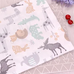 Animal Printed Sewing Patchwork, 100% Cotton Fabric, Fat Quarter Tecido Clothes, Tilda, Baby Sheet, Textiles, Twill, DIY