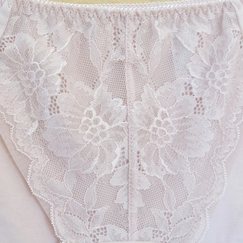 Lace briefs Plus Size Panties Lingerie Brief Women Sleepwear Mid Waist Briefs Female hipster Underpant Sexy Lace Underwear