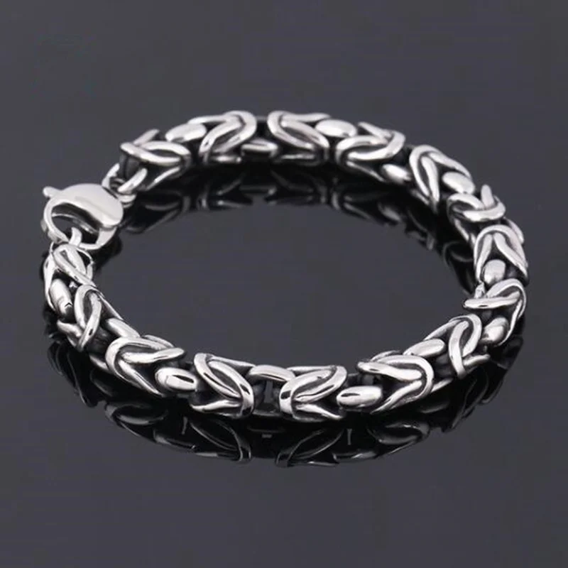 Fashion Creative Design Vintage Woven Twisted Bracelet for Men Punk Rock Motorcycle Jewelry Gift