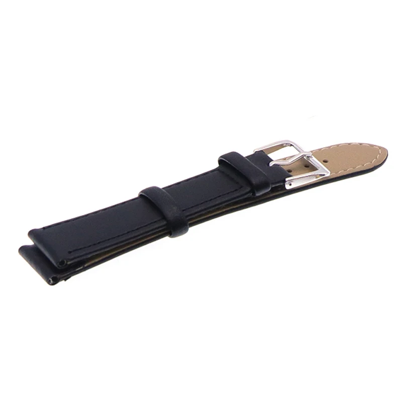 Watch strap with stainless steel buckle leather watch strap 12,14, 16,18, 20,22,mm