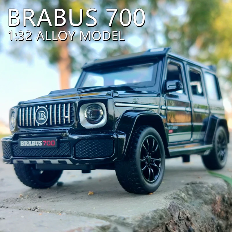 

Модель автомобиля G700 G65 SUV из сплава, модель литая металлическая игрушка, модель внедорожника, модель автомобиля со звуком, коллекционный подарок, 1/32