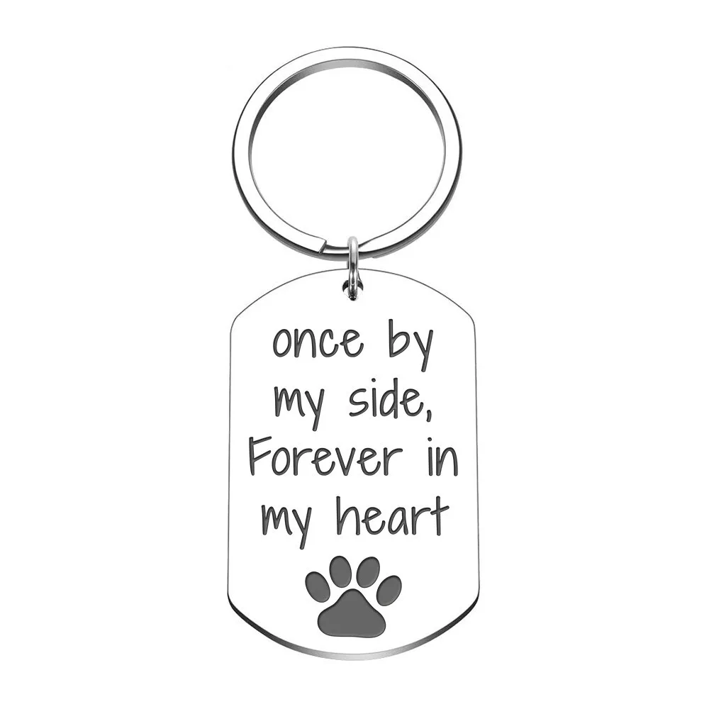 Loss of Pet Memorial Keychain Gifts for Dog Mom Pet Owner Dog Men Dog Cat Remembrance Sympathy Jewelry Gifts for Friends Family