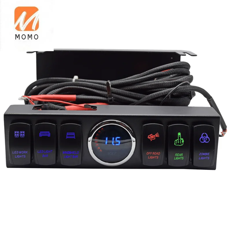 Auto On-Off LED Car Switch Box Universal Touch Panel with Harness and Label Stickers Car Atvs Accessories Auto Lighting System