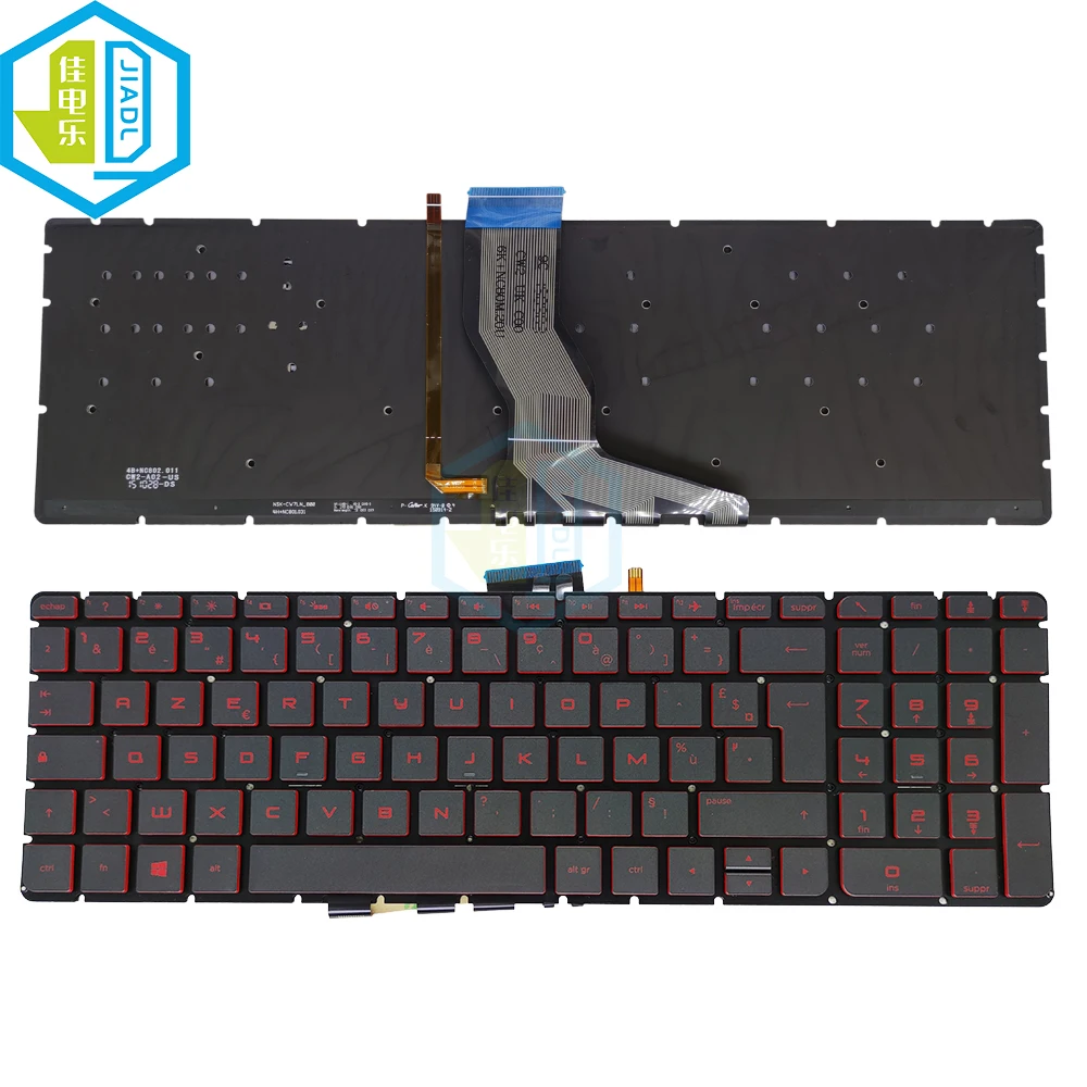 15-AB Laptop Keyboard FR AZERTY French Backlit Keyboards For HP Pavilion 15-AN 15-AW 15-BK 15-AB219NR 15-RA Envy M6-AR 17-S