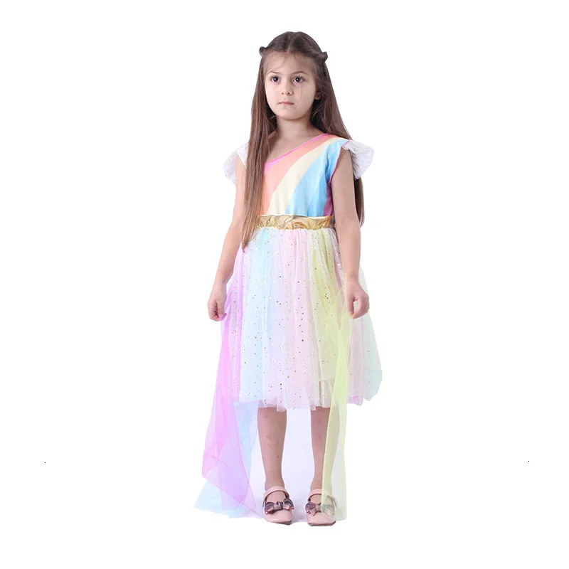 Einhorn Party Kleid Kinder Kleider Für Mädchen Elsa Kostüm Cinderella Kleid Kinder Elegante Mädchen Prinzessin Kleid fantasia infantil