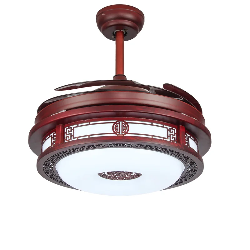 BRIGHT  Ceiling Fan Lights With Remote Control Invisible Fan Blade Fan Lighting Decorative For Home Living Room Bedroom