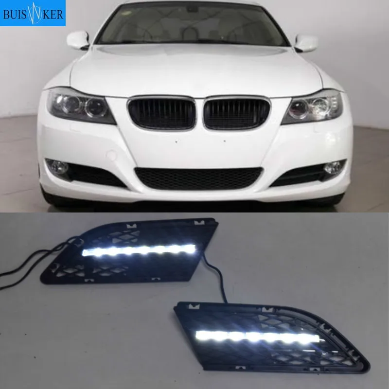 

1Pair Car LED DRL Daytime Running Lights Daylight Fog lamp For BMW E90 3series 328i 320i 323i 325i 330i 2010 2011 2012