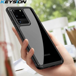 KEYSION Fashion Shockproof Case for Samsung Galaxy S24 S23 Plus S22 Ultra Transparent Silicone Phone Back Cover for Samsung S24+