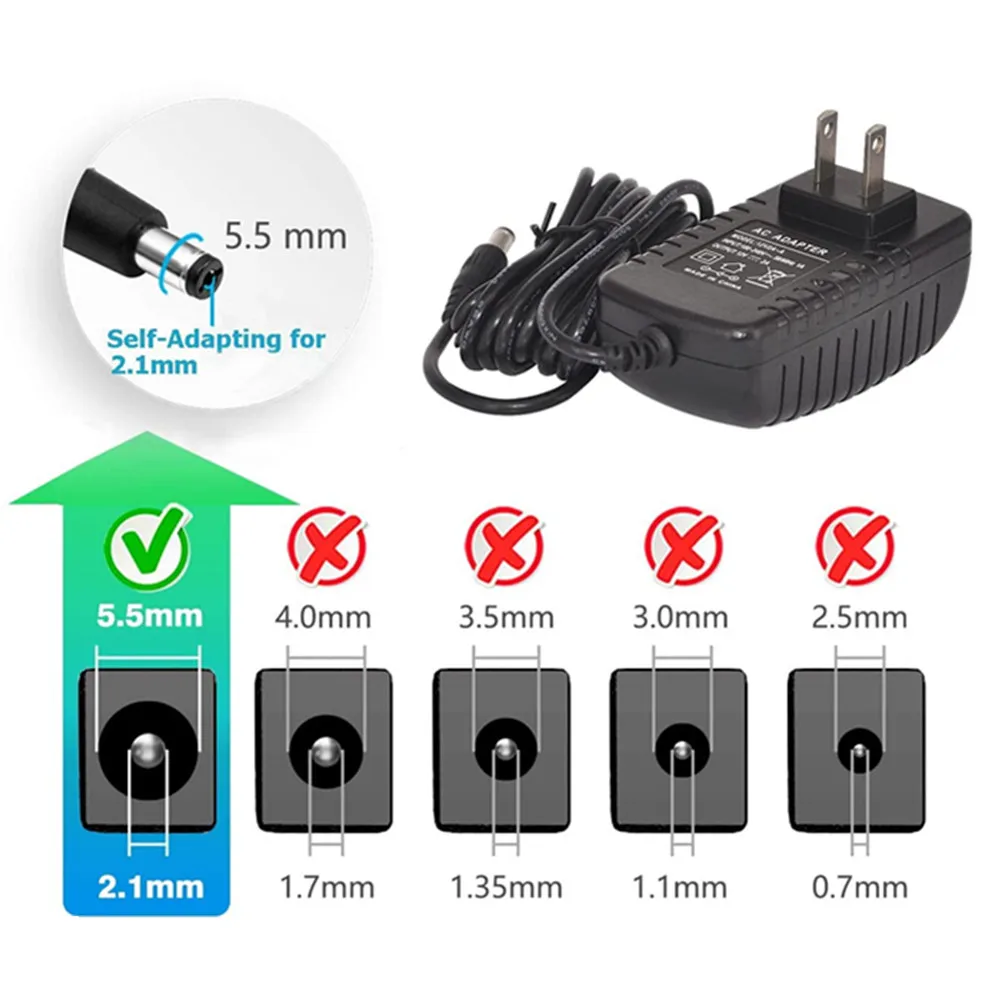 Adattatore CA/CC DC 5V 0,5A 1A 2A 2,5A 3A AC 100-240V Convertitore Adattatore di alimentazione 5 V Volt 1000MA Caricatore di alimentazione