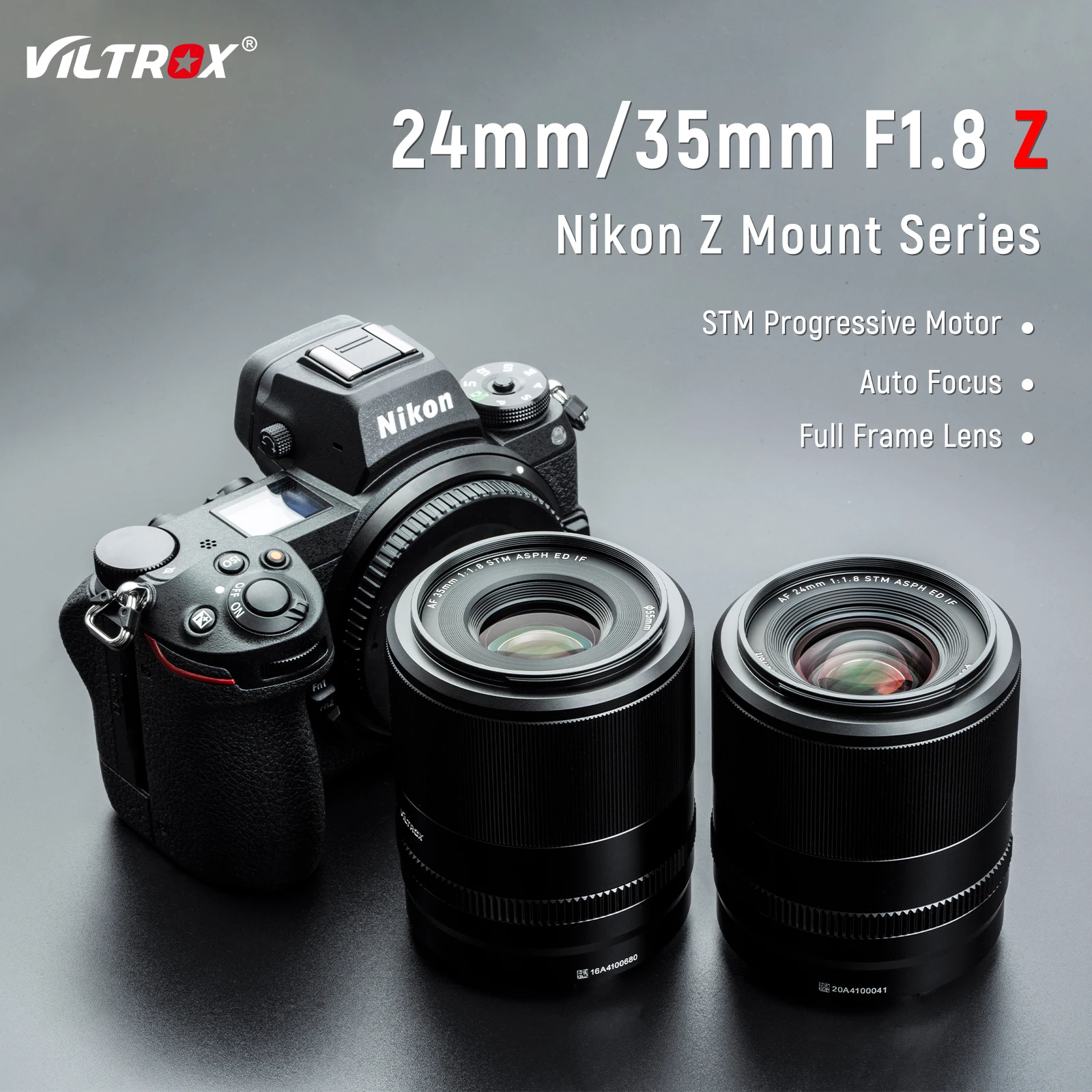 VILTROX 24mm 35mm 50mm 85mm F1.8 For Nikon Lens Auto Focus Full Frame Wide Angle  Large Aperture Lens Nikon Z Mount Camera Lens