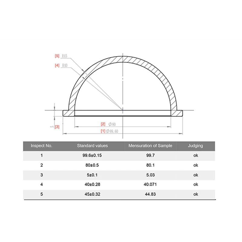 1PCS ROV 110mm Optics Dome Photography Gimbal PTZ Camera Ball Hatch Cover 1000M Proof Pressure for RC Underwater Robot Parts