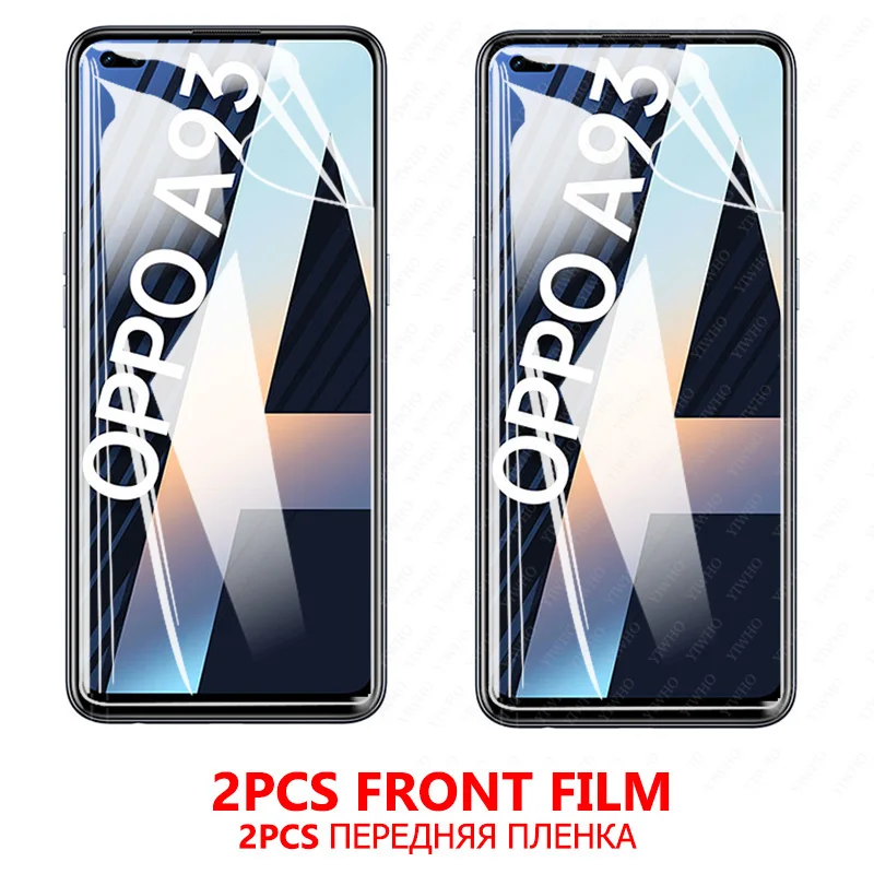 Screen Protector For Oppo A93 Hydrogel film HD on for oppo a93 93a a 93 oppoa93 Protective Tempered Glass camera lens CPH2121