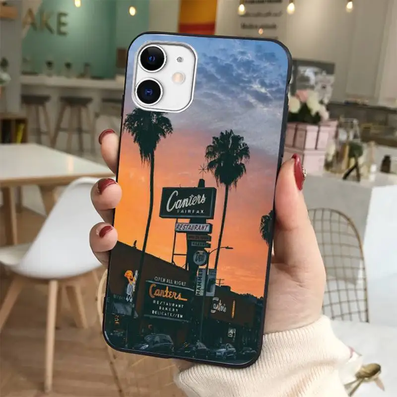 Yinuoda Travel Los Angeles California Phone Case for iPhone 11 12 13 mini pro XS MAX 8 7 6 6S Plus X 5S SE 2020 XR cover