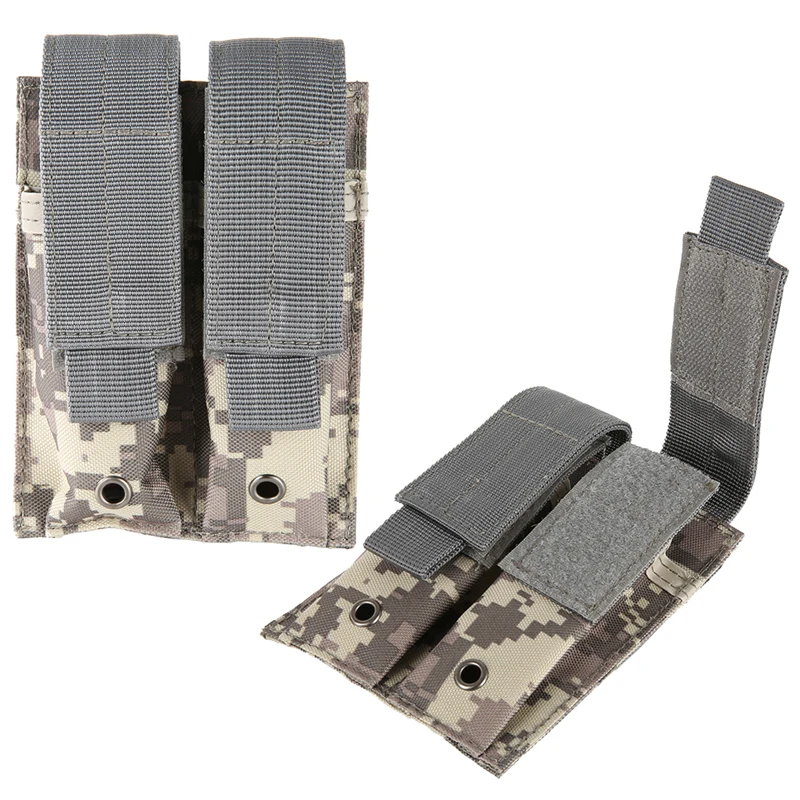 600D Molle Nylon Tacticals Dual Double Pistol Mag Magazine Pouch Close Holster Combat Hunting Bags