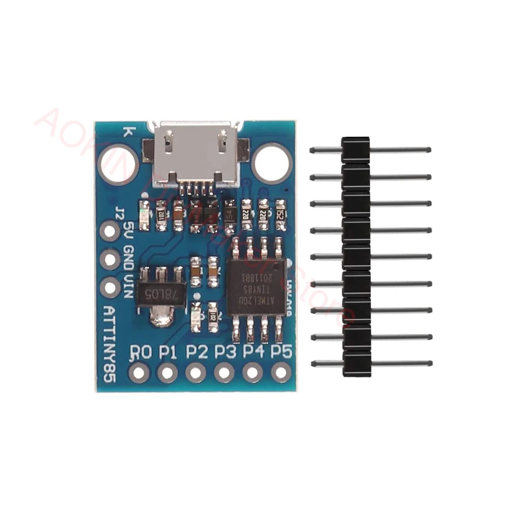 Digispark Kickstarter Zwart/Blauw Mini ATTINY85 Micro Usb Development Board Module Voor Arduino Ide 1.0 Usb Attiny85 Connector