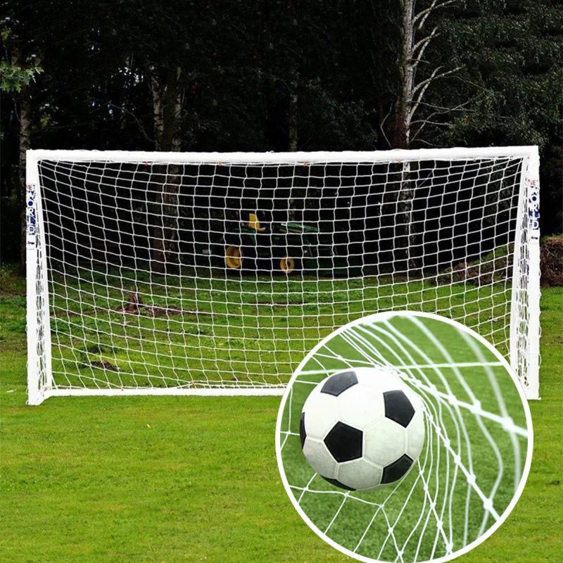 

Backyard Soccer Ball Goal Net Cotton Mesh Football Net Sports Soccer Goal Straps Replacement for Kids Adults Gates Training