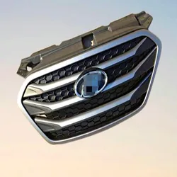 2013-2014 For ix35 High Quality ABS Chrome Front grille Refit around Trim Grills Racing.