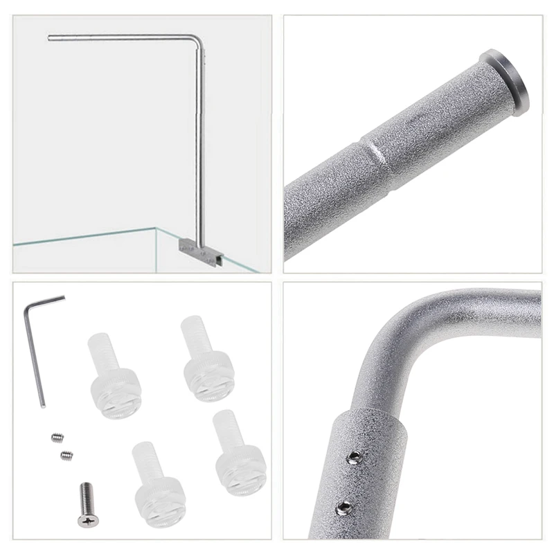 Universal LED Light Hanging Stand For Aquarium Fish Tank Aluminium Alloy Safely Fixture Support Hanger Lamp Holder Clip Tool