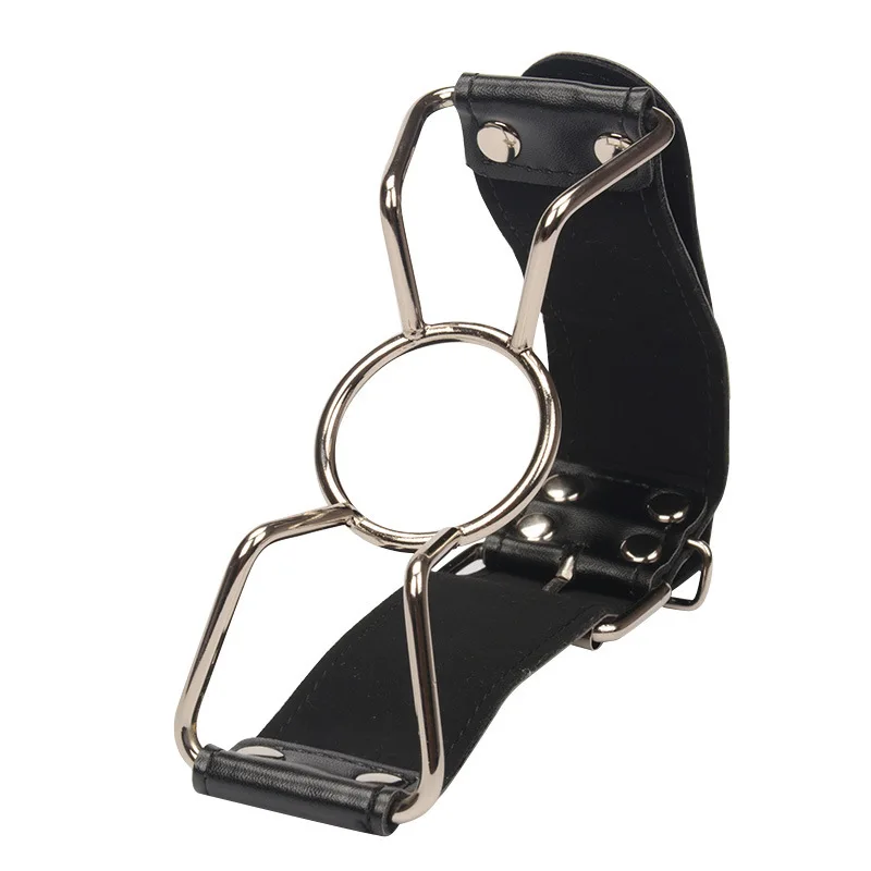 Leer Seksspeeltjes Ring Gag Flirten Open Mond Met O-Ring Tijdens Seksuele Bondage Bdsm Rollenspel En Volwassen Erotische spelen Voor Koppels