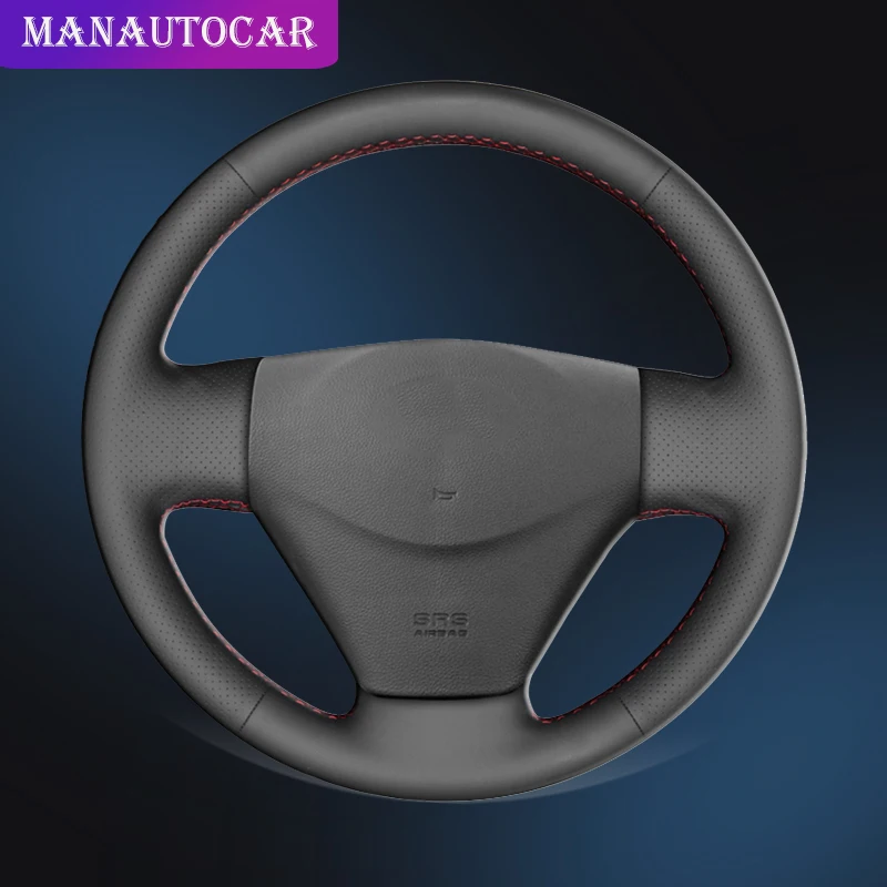 

Custom Auto Braid Steering Wheel Cover for 2005-2009 Kia Rio 2007 Rio Hyundai Accent Getz Car Wheel Covers Car-styling Accessory
