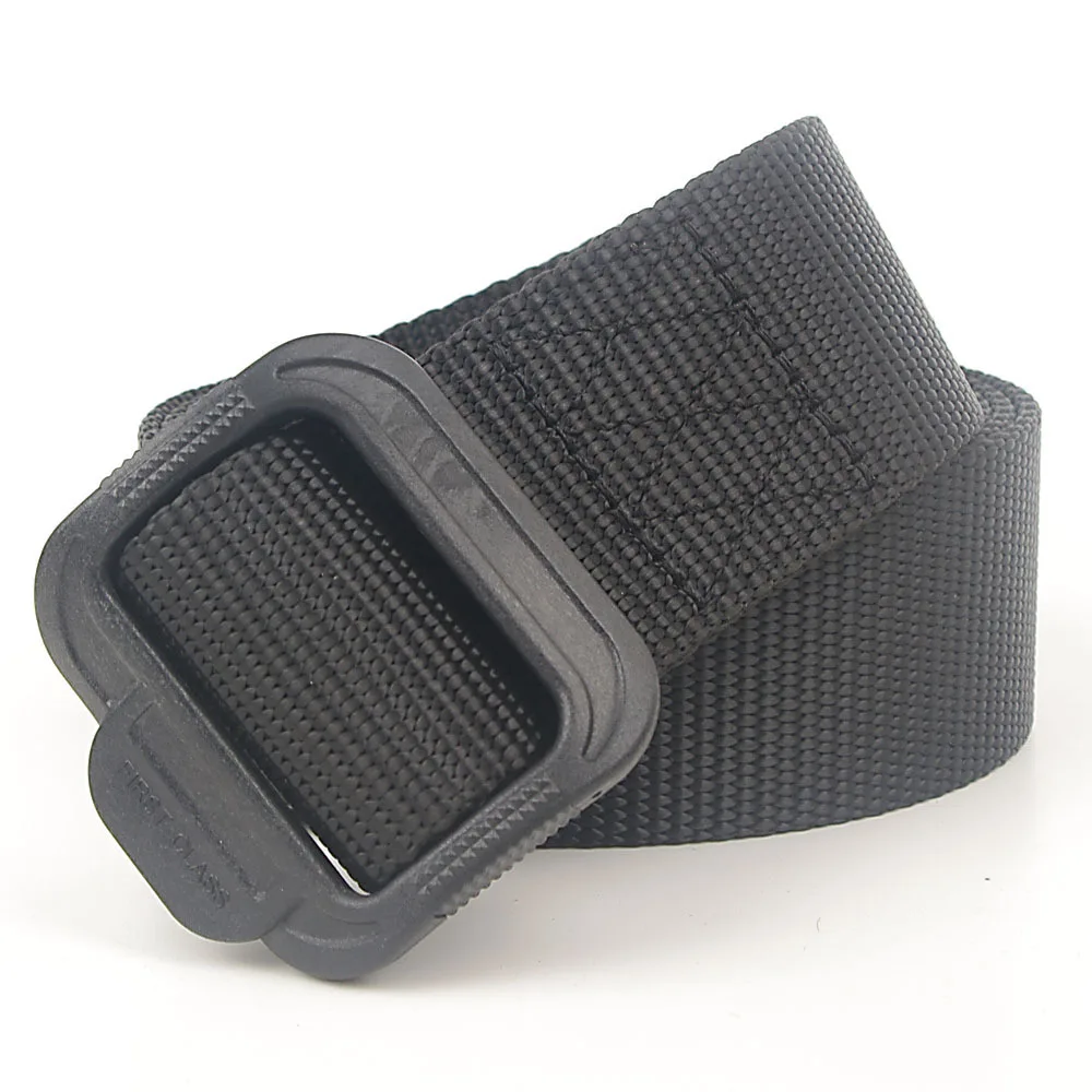 

Men's Nylon Belt Casual Security Check Environmental Plastic Japanese-shaped Buckle Quick Release Hypoallergenic Women's Belt