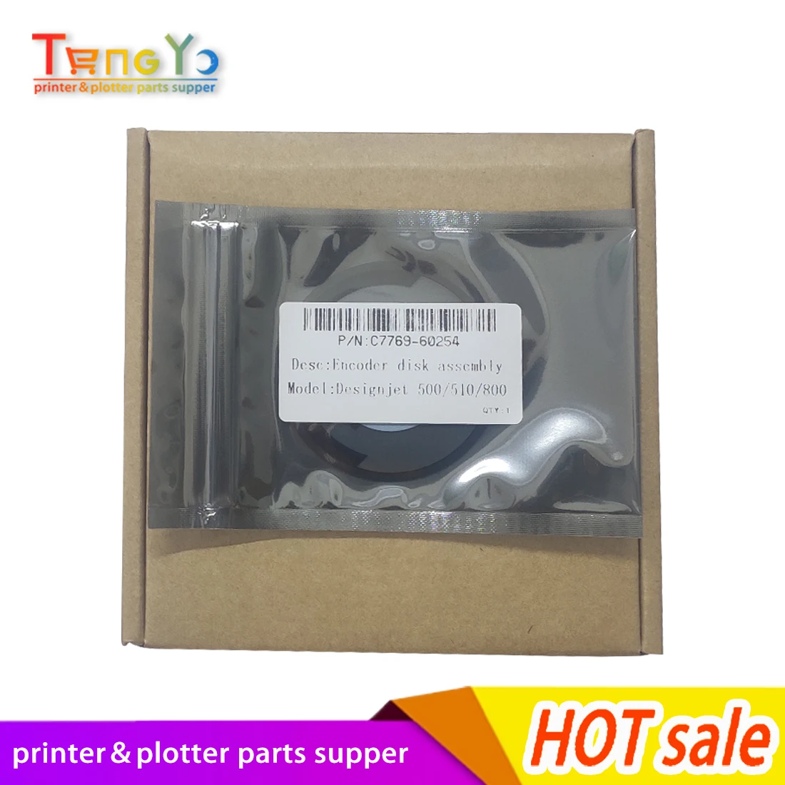 New-Compatible - Encoder disk assembly  C7769-60254 C7769-60065 DesignJet 500 800 plotter parts