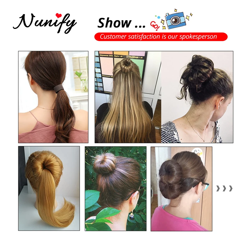 Nunify New Women Hair Bun Maker Easy Magic Donut Styling Band Twist Updo Holder Diy Tool Hair Styling Tool Braid Holder