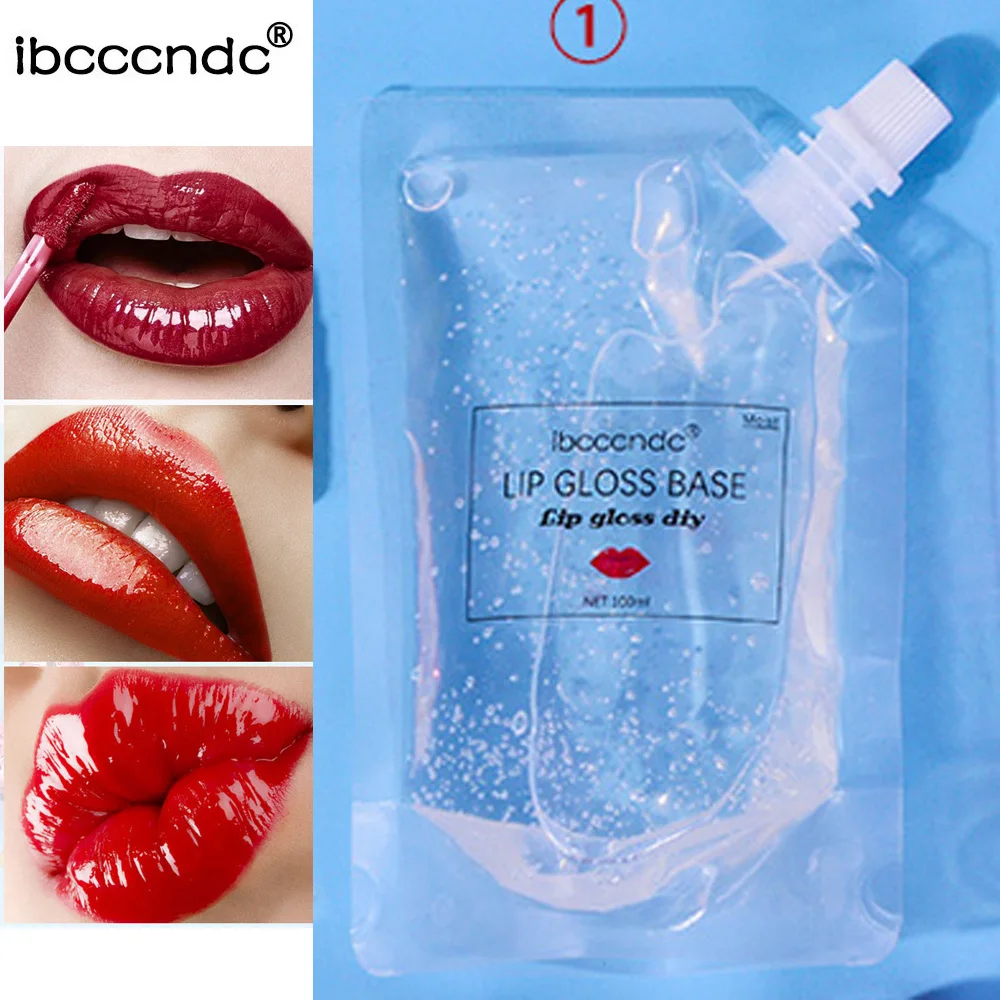 100ML Moisturizing Clear Lip Gloss Base Oil Non-Stick DIY Lip Stick Raw Material Gel for Lip Gloss Lipgloss Base Liquid Lipstick