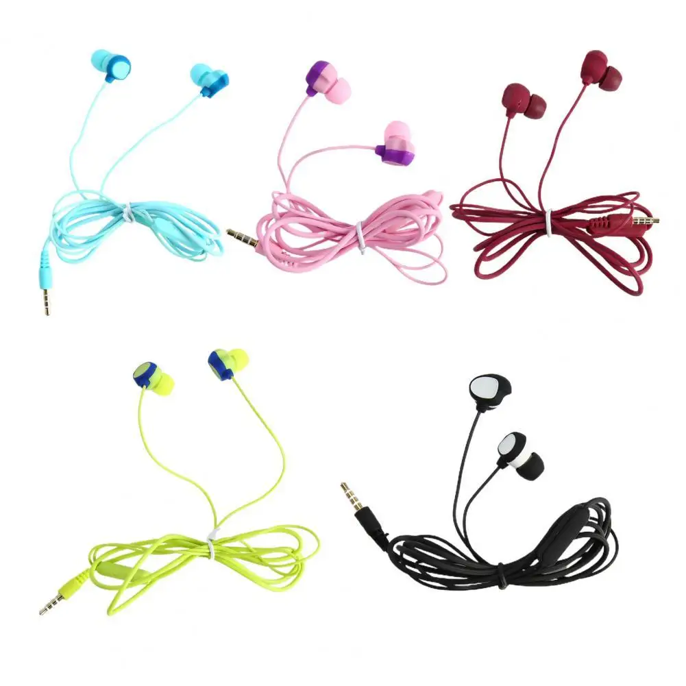 In-ear headset Universal stereo headset with microphone double bass 3.5mm wired headset subwoofer round hole headset