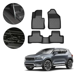 Foot Pad For Volvo XC40 2020-2021 Rubber Car Floor Mat Waterproof Non-Slip TPE Car Accessories