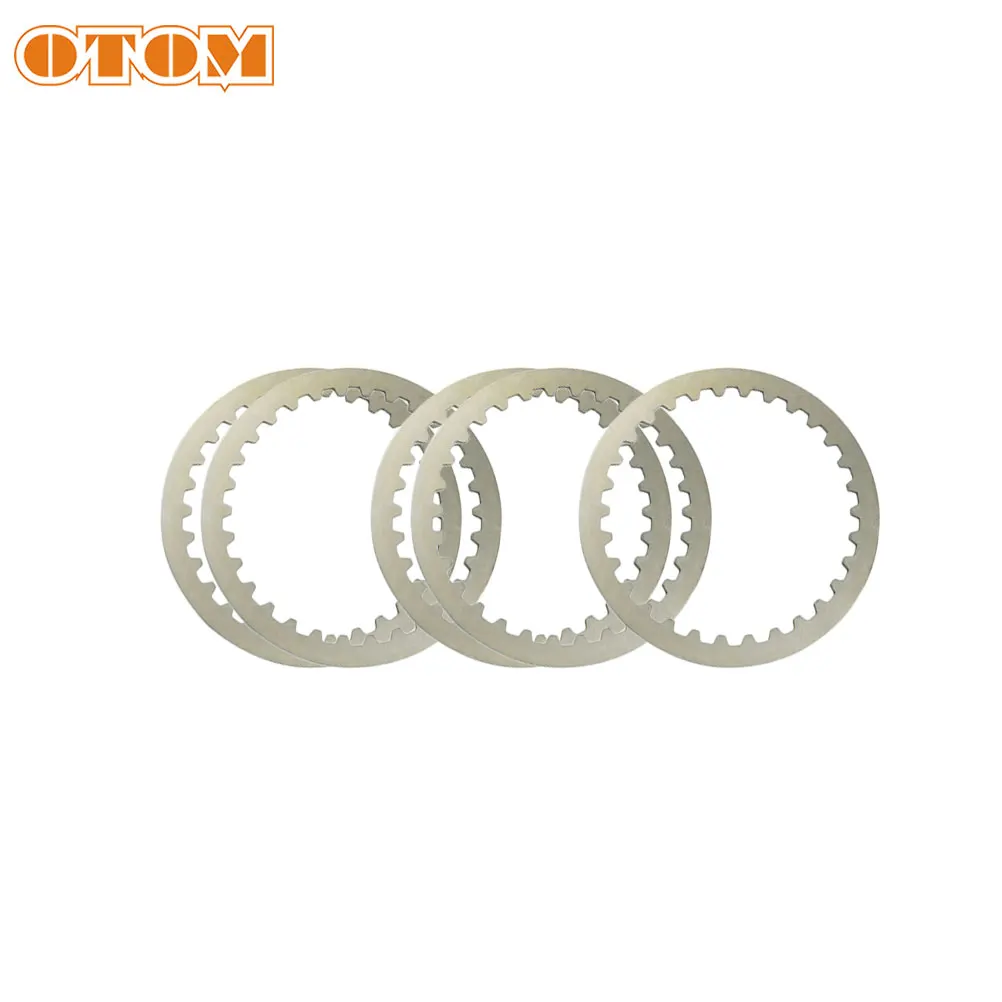 OTOM Motorcycle 5 Pcs Clutch Steel Sheet Plates Engine Friction Disc For ZONGSHEN NC250 250cc Motocross Accessories Dirt Bikes