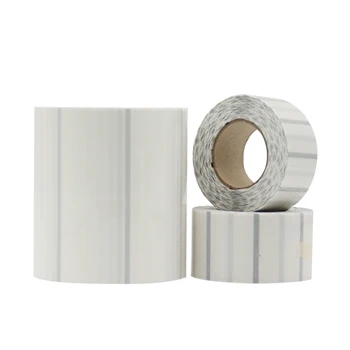 Transparent thermal adhesive label PVC barcode paper packaging sealing self-adhesive label 20~100MM waterproof tear-proof